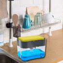 Organiser Sink Caddy Basket Dish Cleaning Sponge Holder Soap Dispenser