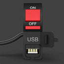 Motorcycle Handle Switch Headlight Controller Outdoor Flameout With USB Charger