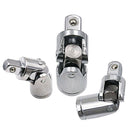 3x 1/4" 3/8" 1/2" Chrome Steering Shaft U Joint Coupler Hot Rod, CR-V