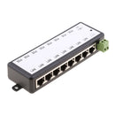Universal 8 PoE Ports Power Adapter HUB Separator For IP Camera Wirelss AP VoIP