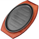 Cast Iron Roasting Steak Pan Non Stick Roast Enamel Fried Pot Plate Frying