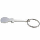 New Creative Guitar Shaped Bottle Opener Pendant Keychain Keyring Keys Chai Y2E5