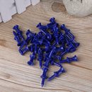 100pcs Golf Tees Plastic Golf Nail Limit Pin Outdoor Sport Gadget Blue 36mm