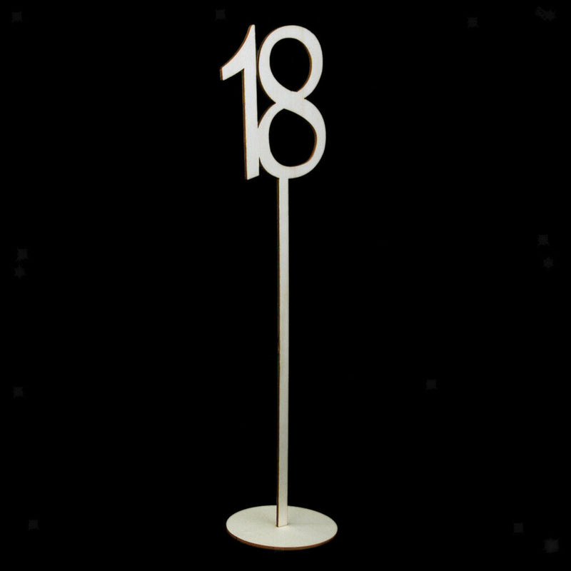 1-30 Wooden Table Numbers with Holder Base for Wedding Home Party Table