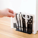 White New Creative Metal Bookends with Pen Holder Desk Organizer Stand Offi