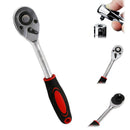 Heavy Duty 1/4 inch Drive 24 Tooth Ratchet Socket Handle Wrench O1C8