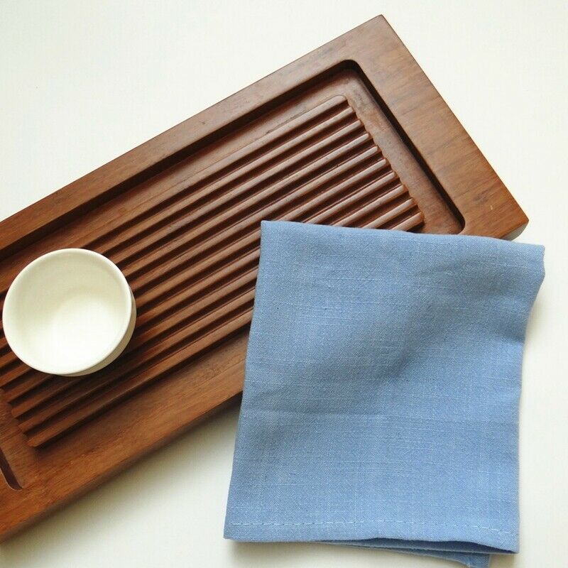 7Pcs Cotton Linen Cloth Table Napkin Polyester Handkerchief Cloth Tea Towel J4X1