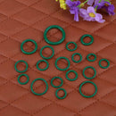 265pcs Assortment Kit Car HNBR Air Conditioning O Ring Seals Set(Green)