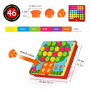 Button Art Color Matching Pegboard Puzzles Early Learning Educational Toys