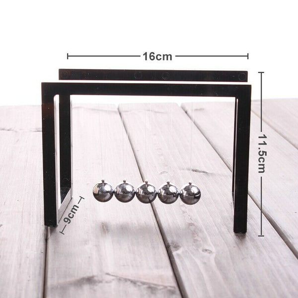 Newton Balls Cradle Balance Ball Newtons Pendulum Ornaments Home Decoration N1U7