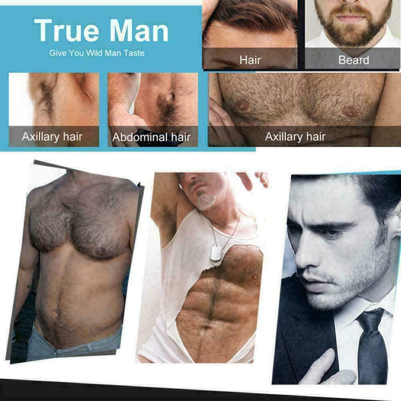 Natural Organic Men's Beard Growth Oil Thickener Beard Oil Essential Beard Y6K7