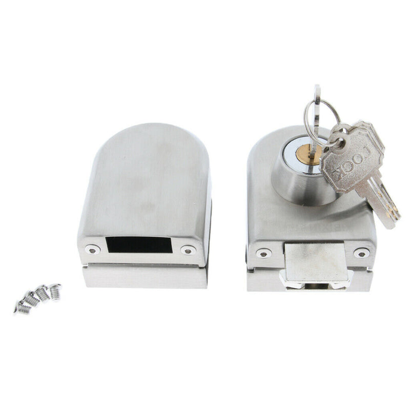 Stainless Steel Glass Door Lock Contemporary Door Lock With Keys
