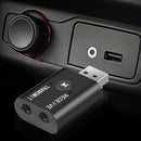 For Car TV PC Bluetooth5.0 Receiver Transmitter USB 3.5mm Music Wireless Adapter
