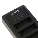 3-Channel USB Battery Charger with LCD Display for Gopro Hero 4 Sport Camera and