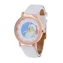 Fashion Santa Claus Cartoon Students Quartz Watch Christmas Gift(White)
