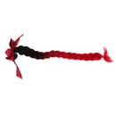 Helmet Braids Gradient Ramp Ponytail Motorcycle Helmet PC Fiber Hair 24"