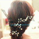 6Pcs New Wedding Bridal Bridesmaid Pearls Crystal Hair Pins Clips Comb Headband