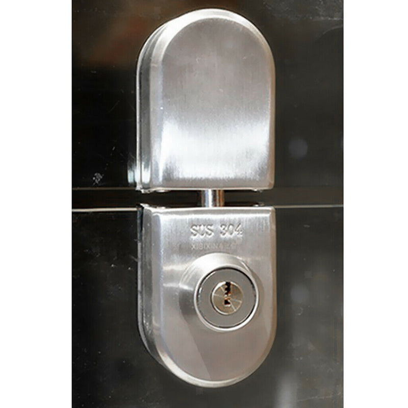Stainless Steel Glass Door Lock Contemporary Door Lock With Keys
