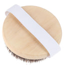 1X Wood Natural Horse Hair Bath Body Brush Cellulite Shower Dry Skin Exfoliat Bj
