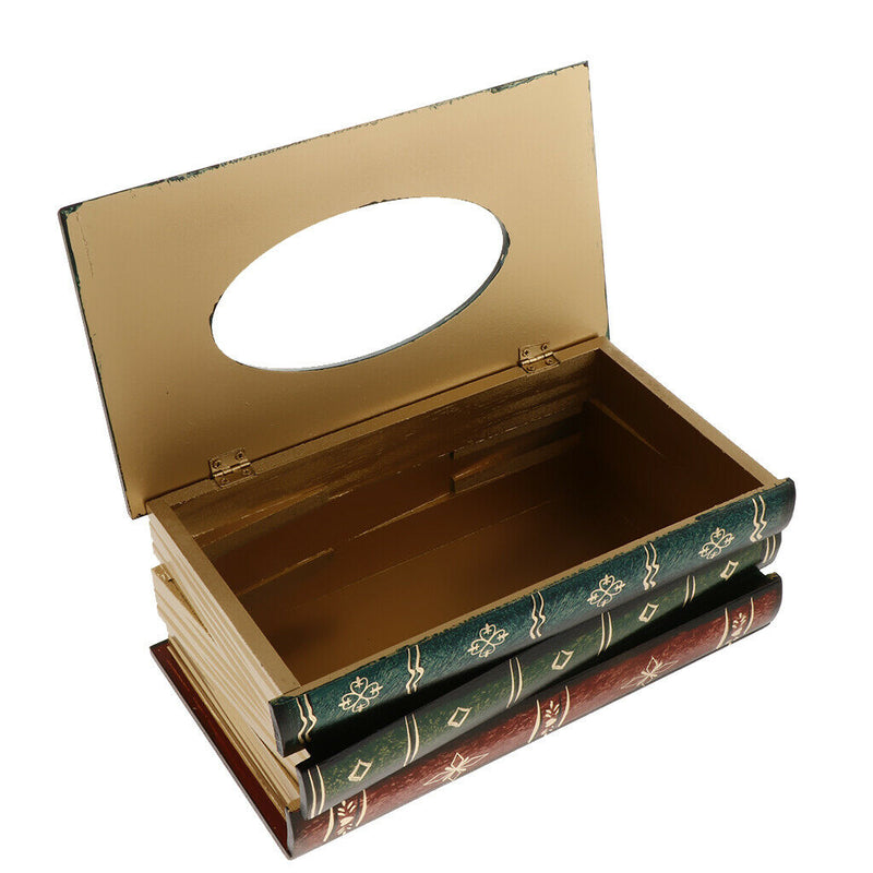 Desktop Wooden Tissue Box Napkin Cube For Home Bedroom Office Toilet