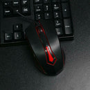 M-611 Wired Optical Mouse Built-in Gggravated Iron LED Gaming Mouse for PC