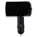 Black 2 Dual Socket Car Cigarette Charger / USB Port