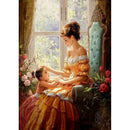 Full Drill Diamond Painting Bead Art DIY Mosaic Kit (A1261 Mom and Girl)