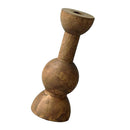 Modern Wooden Candleholders Candle Holder Home Table Decoration Brown Color