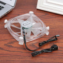 12cm RGB Gorgeous Cooling Fan for PC Case Chassis 3Pin DC 12V Cooler Radiator