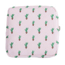 Portable Cotton Sanitary Bag Pad Pouch Coin Traveling for Girls Lady Cactus