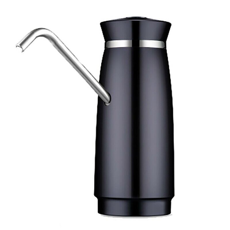 Bottle Water Pump Dispenser Automatic Drinking Black ABS Shell Stainless PHV
