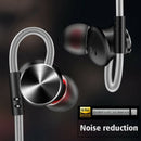 Amazing! Metal Stereo Headphones HIFI Super Bass Sport Running Earphone With Mic