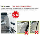 Hypersonic Car Door Edge Protectors Plastic Door Guard Black 4PCS