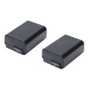 2 Pcs Np-Fw50 Battery And Dual Battery Charger With Usb Led Display For Son