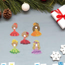 DIY Full Drill Round Cartoon Girl Diamond Painting Puzzle Children Stickers