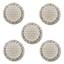 5x Round Crystal Shank button for Wedding/Dress/Craft Sewing Acessories 23mm