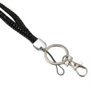 New Bling Crystal Rhinestone Lanyard Id Badge Keychain Card Holder-Black H4L9
