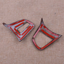2pcs Wooden Pattern Steering Wheel Button Cover Trim fit for BMW X1 F48 16-2017