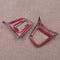 2pcs Wooden Pattern Steering Wheel Button Cover Trim fit for BMW X1 F48 16-2017