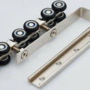 1 Pair/Set Cold Rolled Steel Sliding Wooden Door Closet Hardware Kit Door W