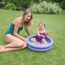 Portable Baby Inflatable Swimming Pool Cartoon Round Basin Water Bathtub 15 L