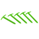 5Pcs/Pack 14.5cm Plastic Tent Peg Nail Tent Stakes for Outdoor Camping Green