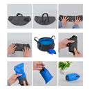 8.5L Portable Foldable Washbasin Bucket Wash Basin Travel Camping Water Pot QLF