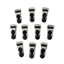 10x Corset Garter Belt Clip Hook Suspender Ends for Hosiery Stocking Black