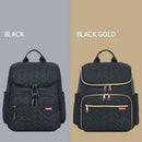 Multifunction Diaper Bags Zipper Baby Care Large Capacity Backpack (Black)