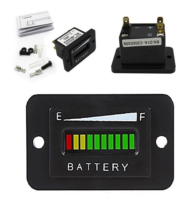48V LED Battery Indicator Meter Gauge Tester for EZGO Club Car Yamaha Golf Cart