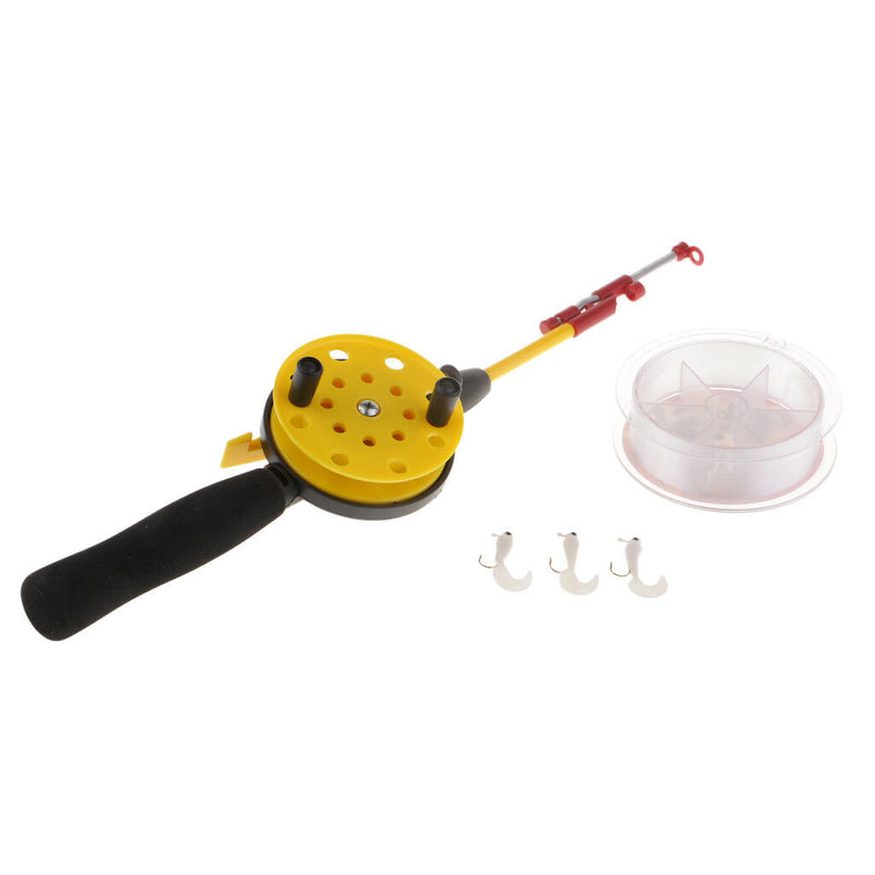 41cm Ice Fishing Rod and Reel Combos Detachable Portable Mini Pole with Reel
