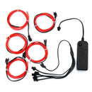5x1m EL Wire EL Cable Neon Lightning Light cord for Christmas Party Rave Pa