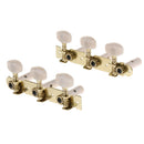 2 X Machine Head With Fixing Screws And Clamps Tuning For Electric Bass Guitar