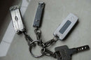 10pcs Alloy Hanging Buckle Carabiner Clip Snap Spring Hook Keychain Black